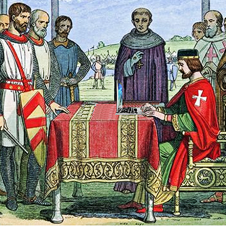 King John Posts the Magna Carta to His Facebook Wall, from an 1864 woodcut, by Mike Licht on Flickr
